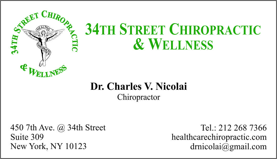 34th Street Chiropractic & Wellness Business Card
