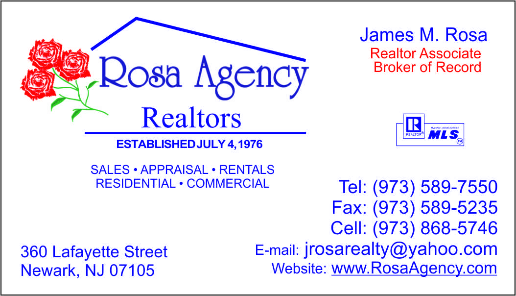 Rosa Agency Realtors Business Card