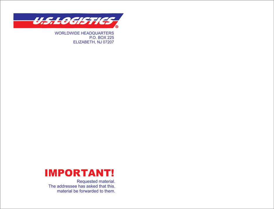 US Logistics Envelope