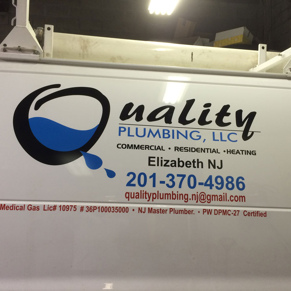 Quality Plumbing Vehicle Lettering