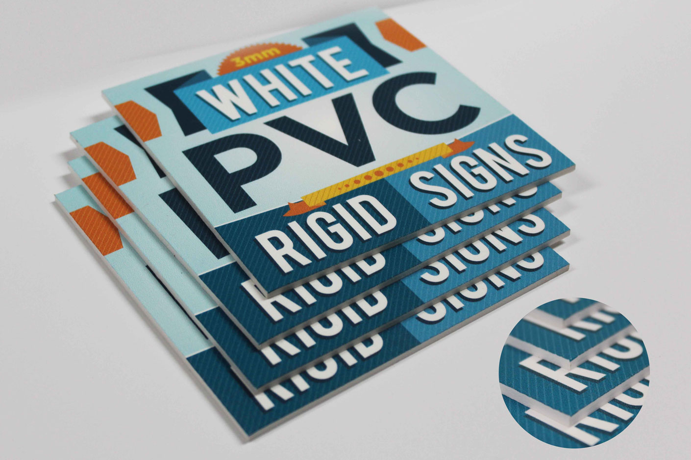 White PVC Rigid Signs